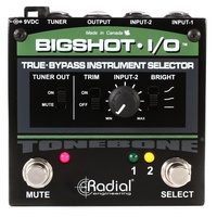 Radial BigShot I/O True-bypass Instrument Selector Pedal Ex Demo