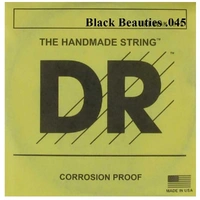 DR BLACK BEAUTIES Taper Coated Single Bass String .070 2nd - D