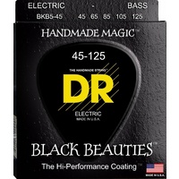 DR BKB5-45 Black Beauties Coated Medium 5-String Bass Guitar Strings (45-125)