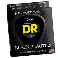 DR Black Beauties Big Heavy Coated Electric Guitar Strings 10 - 52