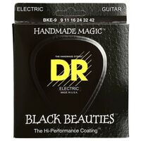 DR E BKE-9 Lite Black Beauties Coated Electric Guitar Strings 9 - 42