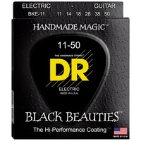 DR Strings Black Beauties medium Long Life Electric Guitar Strings DRS-BKE-11