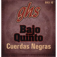 GHS BKX-10 Black Coated Stainless Steel Bajo Quinto Strings 10-String Set