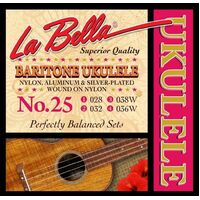 La Bella String Set 25 Baritone Ukulele Strings Perfectly Balanced Set uke Set