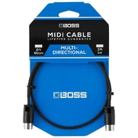 Boss BMIDIPB1 Multi Directional 5-pin MIDI Cable - 1ft / 30cm