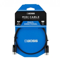 Boss BMIDIPB2  Multi Directional 5-pin MIDI Cable - 2ft / 60cm