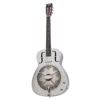 Bourbon Street Resonator Guitar Bell Brass Body Polished Nickel c/w Case