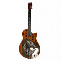 Bourbon Street Tricone Resonator Guitar Gloss Acacia C/w Pickup and case