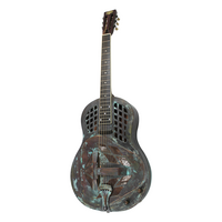Bourbon Street Tricone Resonator Guitar Copper Rust C/w Pickup and case
