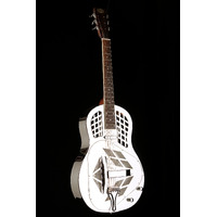 Bourbon Street Tri-Cone Resonator Guitar Bell Brass Body Polished Nickel c/w Case