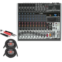 Behringer Xenyx X1832USB 18-Input USB Mixer with XLR and Stereo Breakout Cables