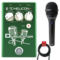 TC Helicon Duplicator Vocal Effects Pedal with MP75 Microphone and XLR Cable