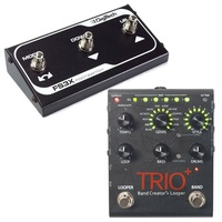 DigiTech Trio+ Plus Band Creator  Looper Guitar Effects Pedal + FS3X Foot switch