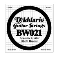 D'Addario BW021 Bronze Wound Acoustic Guitar Single String .021