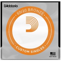 D'Addario 80/20 Bronze Wound Acoustic Guitar Single String .035