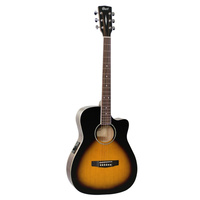 Cort  AF520CE VS Cutaway Acoustic / Electric Guitar Vintage Sunburst  C/w Pickup