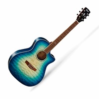 Cort GA-QF CBB Grand Auditorium Acoustic / Electric Guitar Fishman Pickup