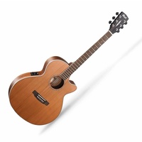 Cort SFX-CED Acoustic/Electric Guitar Natural w/ Pickup & Cutaway Fishman Pickup