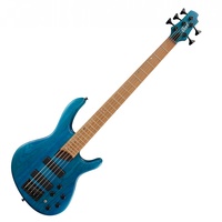 Cort Artisan B5 Plus AS RM 5-String Bass Guitar Open Pore Aqua Blue