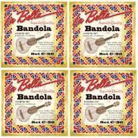 La Bella Bandola Strings Nylon 4 String Set C50 Nylon / Golden alloy Wound 4 SETS
