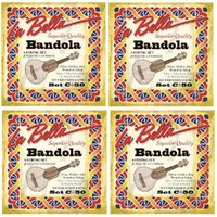 La Bella Bandola Strings Nylon 4 String Set C50 Nylon / Golden alloy Wound 4 SETS