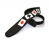 DSL Premium Garment Leather Guitar Strap - Casino Card