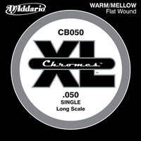 D'Addario CB050 Chromes Bass Guitar Single String, Long Scale .050