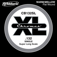 D'Addario CB132SL Chromes Bass Guitar Single String, Super Long Scale .132