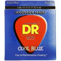 DR Strings Cool Blue * Coated * Electric Guitar Strings Medium 10 - 46 