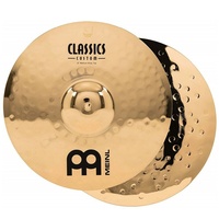 Meinl Cymbals  15" Medium Hihat (Hi Hat) Cymbal Pair  Classics Custom Brilliant 