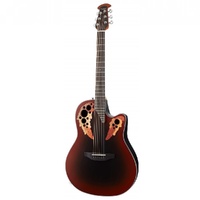 Ovation Celebrity Elite CE44-RRB - Reverse Red Burst Acoustic / Electric Guitar