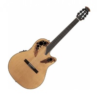 Ovation CE44C-4A Celebrity Elite Nylon String Classical Guitar Aged Natural