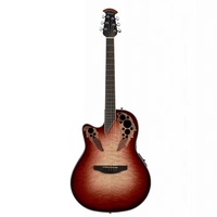 Ovation CE44LX-1R Celebrity Exotic MID Left Acoustic Electric Guitar RR/NAT BRST QLT GL