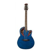 Ovation Celebrity Elite Plus  Mid-Depth Acoustic-Electric Guitar - Caribbean Blue