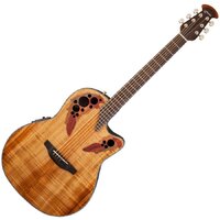 Ovation Celebrity Elite CE44P-FKOA, Mid-Depth Cutaway Acoustic Guitar