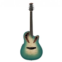 Ovation CE44X-9B Celebrity Elite Exotic Acoustic / Electric Guitar - Mint Green