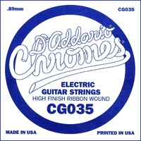 D'Addario CG035 Flat Wound Electric Guitar Single String .035