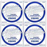 4 Packs D'Addario CG045 Flat Wound Electric Guitar Single String .045