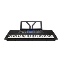 Crown CK-28 Touch Sensitive 61-Key Electronic Keyboard with USB (Black)