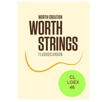 Worth Ukulele Strings Clear FluoroCarbon  CL-LGEX Hard Low G  Soprano / Concert