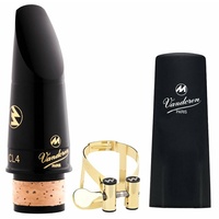 Vandoren Masters CL4 Bb Clarinet Mouthpiece with Gold M/O Ligature and Cap