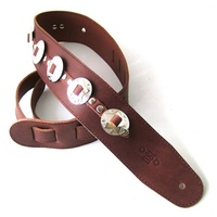 DSL  Designer Series Leather Strap Concho Maroon  Star