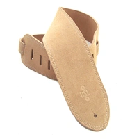 DSL CP25 Series Guitar Strap Olive Suede Leather 2.5"