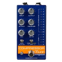 Empress Effects Bass Compressor  Blue Sparkle Guitar Effects Pedal