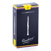 Vandoren CR102 Bb Clarinet Traditional Reeds Strength 2 - Box of 10 CR102
