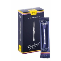 Vandoren CR1025 Bb Clarinet Traditional Reeds Strength 2 1/2 -  Box of 10