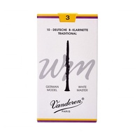 Vandoren White Master Traditional Bb Clarinet Reeds Strength 3 , 10 Reeds