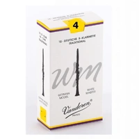 Vandoren White Master Traditonal Bb Clarinet Reeds Strength 4 , 10 Reeds