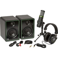 Mackie Creator Bundle EM-USB Microphone, MC-100 Headphones, CR3-X Studio Monitors