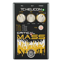 TC Helicon Studio-Quality Critical Mass Vocal Stompbox For Group Effects
